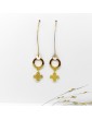 Boucles d'oreilles Doré nacre